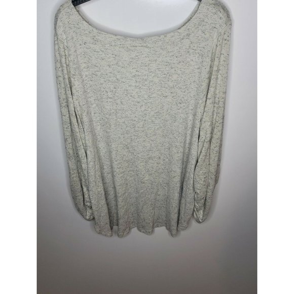 Anthropologie Saturday Sunday Grey High Low Textured Sweater SZ XL - Picture 3 of 8
